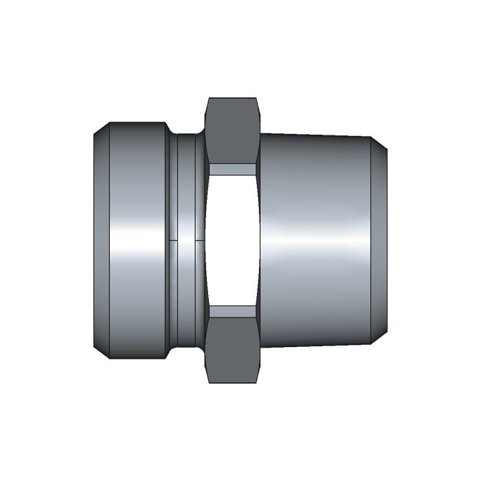 Einschraubstutzen GE-M-ED – 22 mm – L - Leicht – Stahl verzinkt (Cr(VI)-frei)