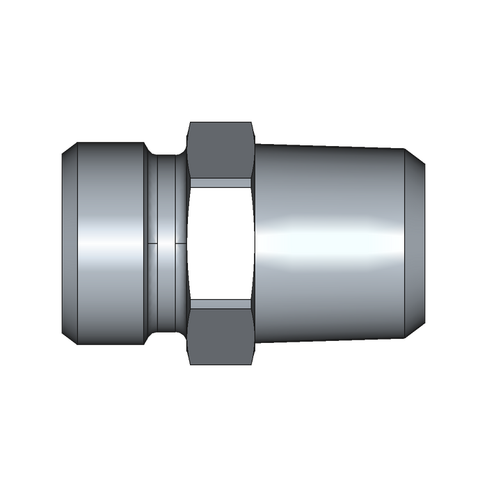 Einschraubstutzen GE-M-ED – 12 mm – L - Leicht – Stahl verzinkt (Cr(VI)-frei)