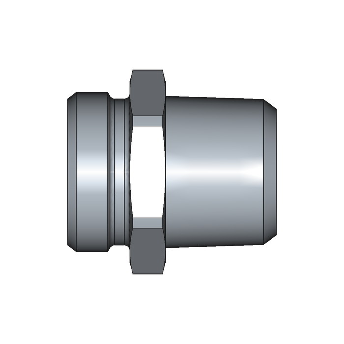 Einschraubstutzen GE-M-ED – 28 mm – L - Leicht – Stahl verzinkt (Cr(VI)-frei)