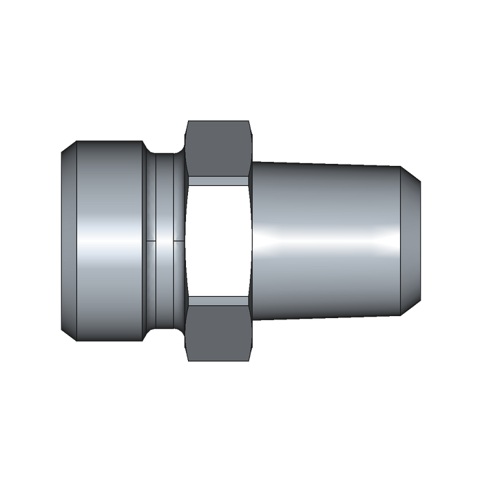 Einschraubstutzen GE-M-ED – 12 mm – L - Leicht – Stahl verzinkt (Cr(VI)-frei)