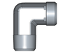 90° Winkel-Einschraubstutzen WE – 12 mm – L – Leicht – Stahl verzinkt (Cr(VI)-frei) – WE12LROMD