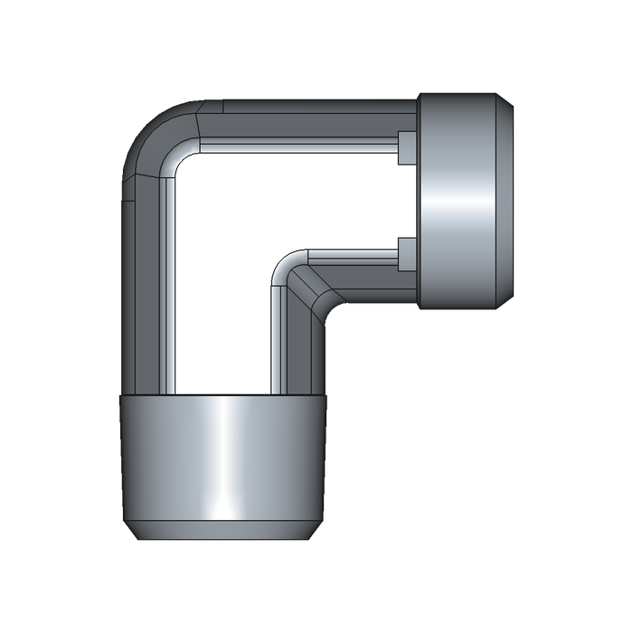 90° Winkel-Einschraubstutzen WE – 12 mm – L – Leicht – Stahl verzinkt (Cr(VI)-frei) – WE12LROMD