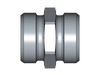 Gerade Verschraubung G – M30x2 – 22 mm – L – Leicht – Stahl verzinkt (Cr(VI)-frei) – G22LX