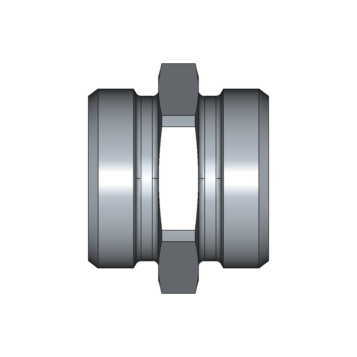 Gerade Verschraubung G – M36x2 – 28 mm – L – Leicht – Stahl verzinkt (Cr(VI)-frei) – G28LX