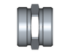 Gerade Verschraubung G – M45x2 – 35 mm – L – Leicht – Stahl verzinkt (Cr(VI)-frei) – G35LX