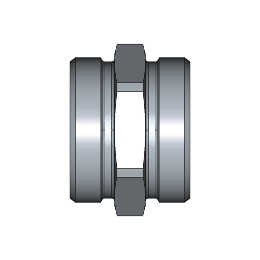 Gerade Verschraubung G – M52x2 – 42 mm – L – Leicht – Stahl verzinkt (Cr(VI)-frei) – G42LX