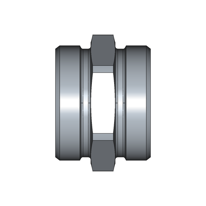 Gerade Verschraubung G – M52x2 – 42 mm – L – Leicht – Stahl verzinkt (Cr(VI)-frei) – G42LX