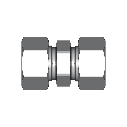 Gerade Verschraubung G – G25S – 25 mm – S – Schwer – Stahl verzinkt (Cr(VI)-frei) – G25S