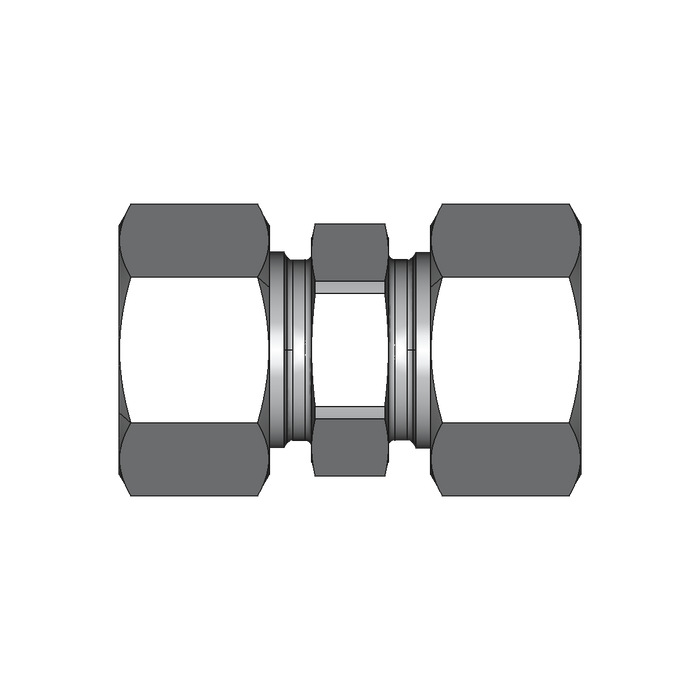 Gerade Verschraubung G – G25S – 25 mm – S – Schwer – Stahl verzinkt (Cr(VI)-frei) – G25S