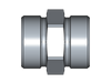 Gerade Verschraubung G – M42x2 – 30 mm – S – Schwer – Stahl verzinkt (Cr(VI)-frei) – G30SX