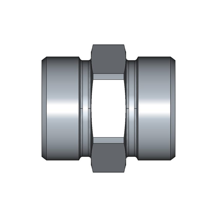 Gerade Verschraubung G – M42x2 – 30 mm – S – Schwer – Stahl verzinkt (Cr(VI)-frei) – G30SX