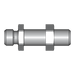 90° Schottverschraubung SV – 6 mm – L – Leicht – Stahl verzinkt (Cr(VI)-frei) – SV6LOMD