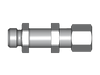 90° Schottverschraubung SV – 8 mm – L – Leicht – Stahl verzinkt (Cr(VI)-frei) – SV08L