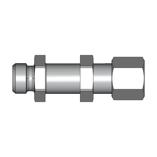 90° Schottverschraubung SV – 8 mm – L – Leicht – Stahl verzinkt (Cr(VI)-frei) – SV08L