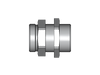 90° Schottverschraubung SV – 42 mm – L – Leicht – Stahl verzinkt (Cr(VI)-frei) – SV42LOMD