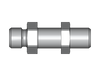 90° Schottverschraubung SV – 6 mm – S – Schwer – Stahl verzinkt (Cr(VI)-frei) – SV6SOMD