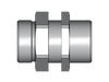 90° Schottverschraubung SV – 38 mm – S – Schwer – Stahl verzinkt (Cr(VI)-frei) – SV38SOMD