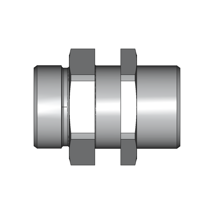90° Schottverschraubung SV – 38 mm – S – Schwer – Stahl verzinkt (Cr(VI)-frei) – SV38SOMD