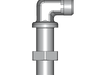 90° Winkel-Schottverschraubung WSV – 6 mm – L – Leicht – Stahl verzinkt (Cr(VI)-frei) – WSV6LOMD