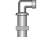 90° Winkel-Schottverschraubung WSV – 8 mm – L – Leicht – Stahl verzinkt (Cr(VI)-frei) – WSV8LOMD