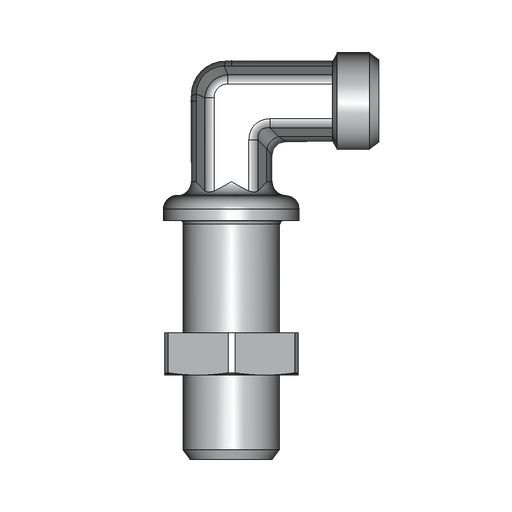 90° Winkel-Schottverschraubung WSV – 8 mm – L – Leicht – Stahl verzinkt (Cr(VI)-frei) – WSV8LOMD