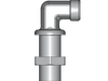 90° Winkel-Schottverschraubung WSV – 10 mm – L – Leicht – Stahl verzinkt (Cr(VI)-frei) – WSV10LOMD
