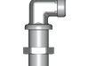 90° Winkel-Schottverschraubung WSV – 12 mm – L – Leicht – Stahl verzinkt (Cr(VI)-frei) – WSV12LOMD