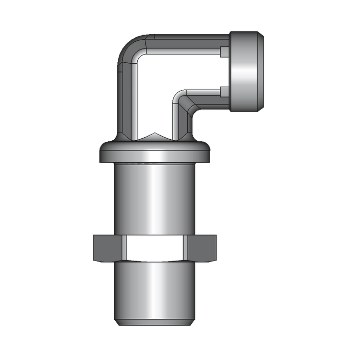 90° Winkel-Schottverschraubung WSV – 12 mm – L – Leicht – Stahl verzinkt (Cr(VI)-frei) – WSV12LOMD