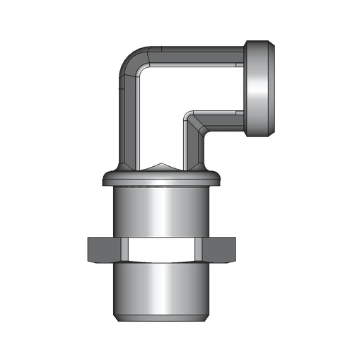 90° Winkel-Schottverschraubung WSV – 22 mm – L – Leicht – Stahl verzinkt (Cr(VI)-frei) – WSV22LOMD