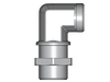 90° Winkel-Schottverschraubung WSV – 28 mm – L – Leicht – Stahl verzinkt (Cr(VI)-frei) – WSV28LOMD