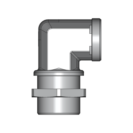 90° Winkel-Schottverschraubung WSV – 42 mm – L – Leicht – Stahl verzinkt (Cr(VI)-frei) – WSV42LOMD