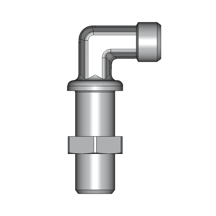 90° Winkel-Schottverschraubung WSV – 6 mm – S – Schwer – Stahl verzinkt (Cr(VI)-frei) – WSV06SOMD