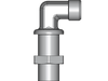 90° Winkel-Schottverschraubung WSV – 8 mm – S – Schwer – Stahl verzinkt (Cr(VI)-frei) – WSV8SOMD