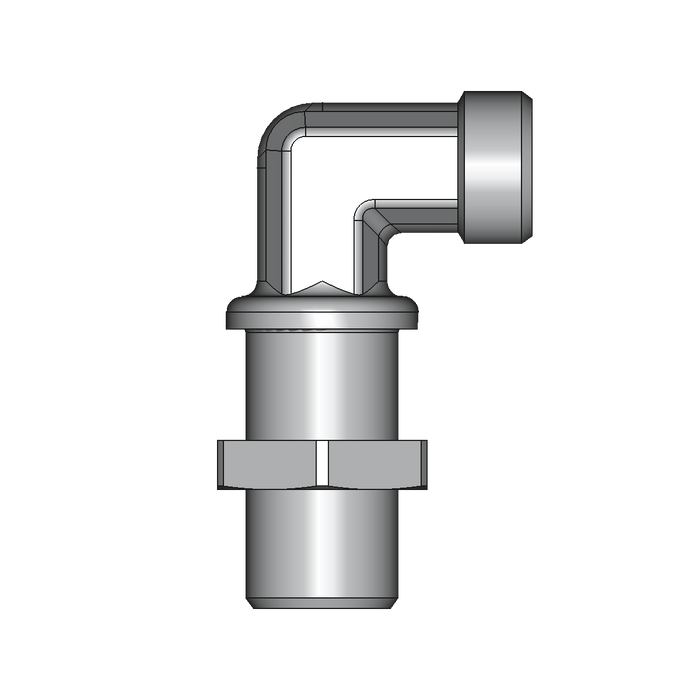 90° Winkel-Schottverschraubung WSV – 14 mm – S – Schwer – Stahl verzinkt (Cr(VI)-frei) – WSV14SOMD
