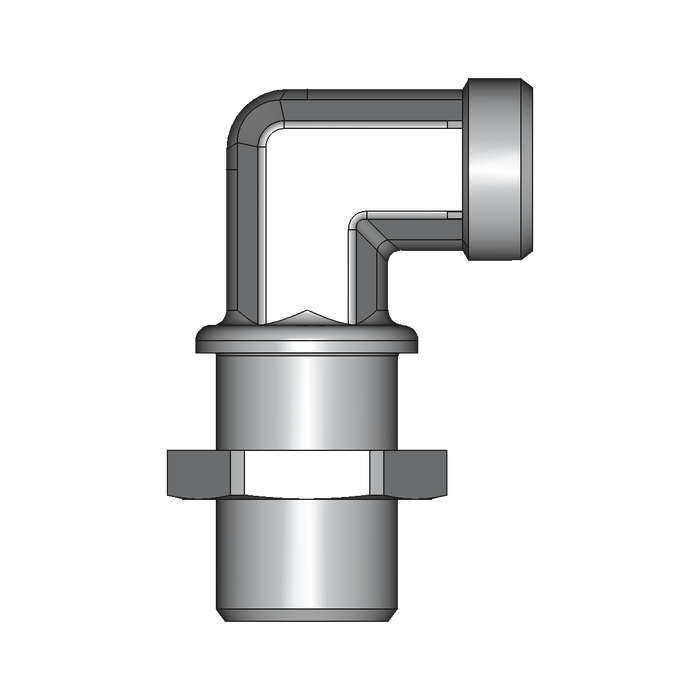 90° Winkel-Schottverschraubung WSV – 20 mm – S – Schwer – Stahl verzinkt (Cr(VI)-frei) – WSV20SOMD