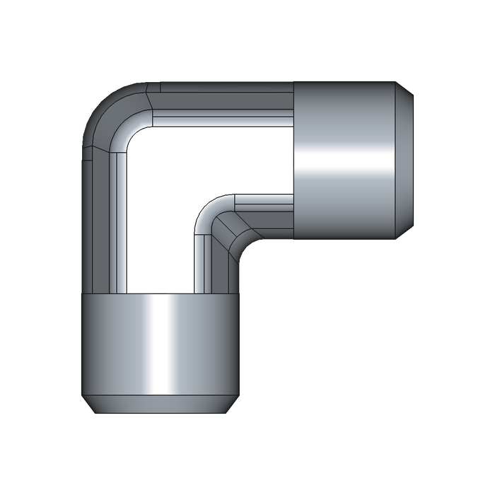 90° Winkelstutzen (Adapter) W – 6 mm – L – Leicht – Stahl verzinkt (Cr(VI)-frei) – W6LX