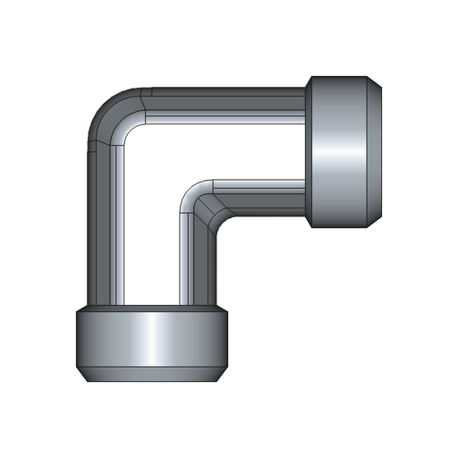90° Winkelstutzen (Adapter) W – 8 mm – L – Leicht – Stahl verzinkt (Cr(VI)-frei) – W8LX