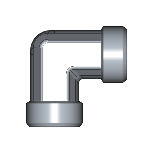 90° Winkelstutzen (Adapter) W – 15 mm – L – Leicht – Stahl verzinkt (Cr(VI)-frei) – W15LOMD