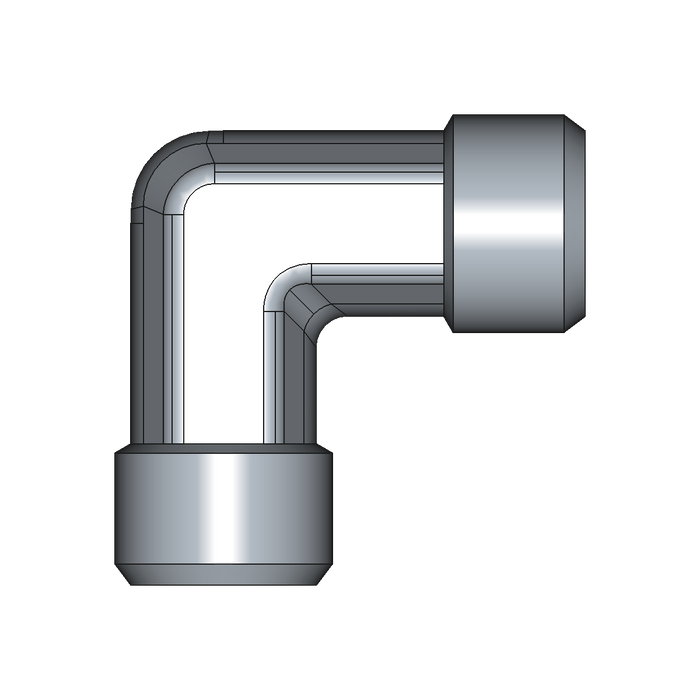 90° Winkelstutzen (Adapter) W – 6 mm – S – Schwer – Stahl verzinkt (Cr(VI)-frei) – W6SX