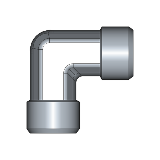 90° Winkelstutzen (Adapter) W – 8 mm – S – Schwer – Stahl verzinkt (Cr(VI)-frei) – W8SX