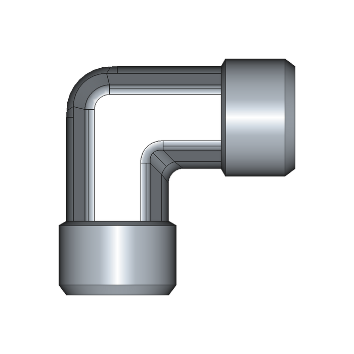 90° Winkelstutzen (Adapter) W – 8 mm – S – Schwer – Stahl verzinkt (Cr(VI)-frei) – W8SX