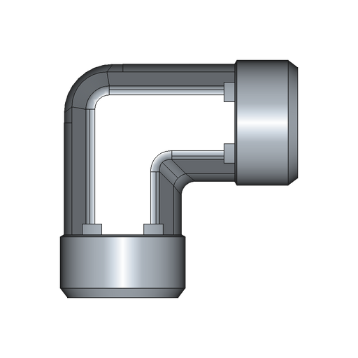 90° Winkelstutzen (Adapter) W – 10 mm – S – Schwer – Stahl verzinkt (Cr(VI)-frei) – W10SX