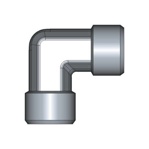 90° Winkelstutzen (Adapter) W – 12 mm – S – Schwer – Stahl verzinkt (Cr(VI)-frei) – W12SX