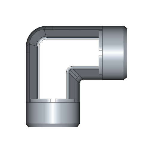 90° Winkelstutzen (Adapter) W – 16 mm – S – Schwer – Stahl verzinkt (Cr(VI)-frei) – W16SOMD