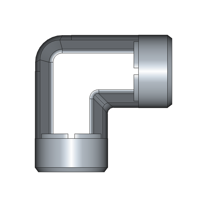 90° Winkelstutzen (Adapter) W – 16 mm – S – Schwer – Stahl verzinkt (Cr(VI)-frei) – W16SOMD