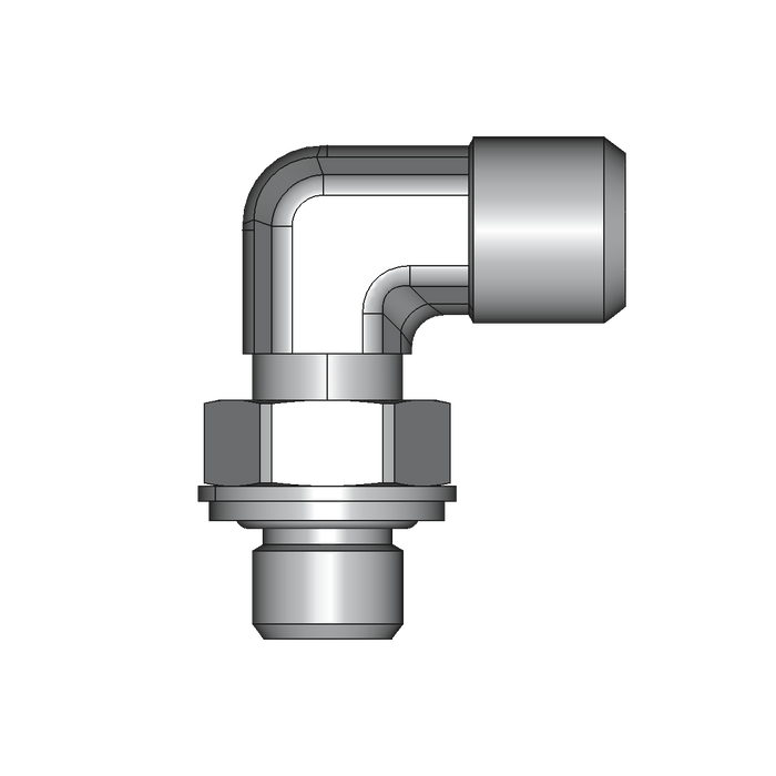 90° Einstellbarer Winkel-Einschraubstutzen WEE – 6 mm – L – Leicht – Stahl verzinkt (Cr(VI)-frei) – WEE6LROMD
