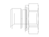 Reduzieradapter RI – Stahl verzinkt (Cr(VI)-frei) – RI3/8EDX1/8