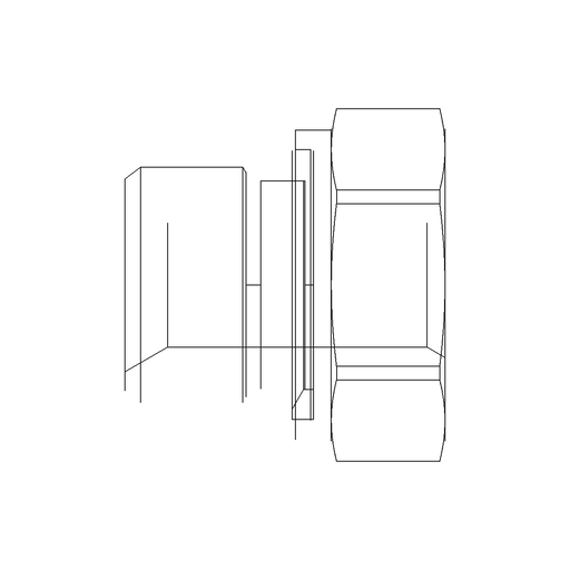 Reduzieradapter RI – Stahl verzinkt (Cr(VI)-frei) – RI3/8EDX1/8