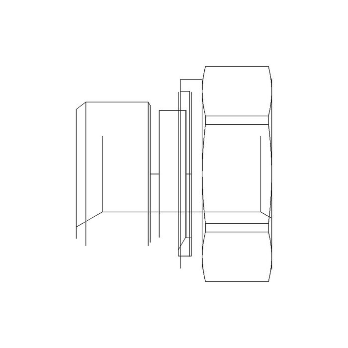 Reduzieradapter RI – Stahl verzinkt (Cr(VI)-frei) – RI3/8EDX1/8