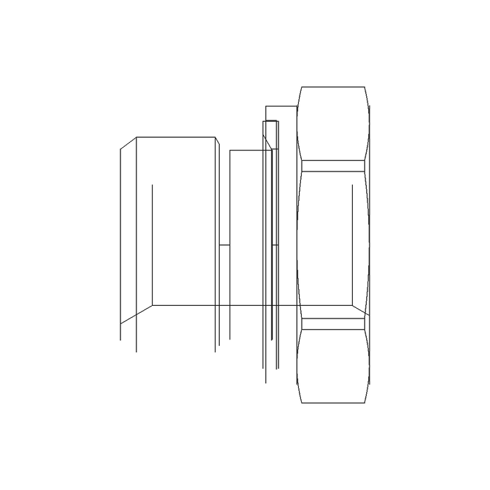 Reduzieradapter RI – Stahl verzinkt (Cr(VI)-frei) – RI1/2EDX1/4